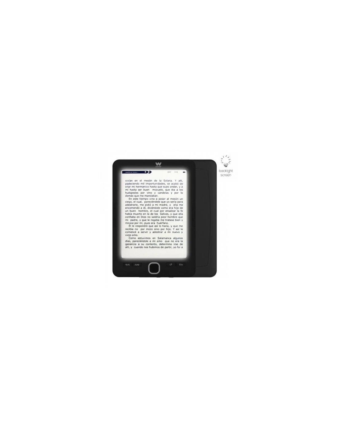 Libro Electrónico Ebook Woxter Scriba 195 Paperlight Black/ 6"/ Tinta Electrónica/ Negro