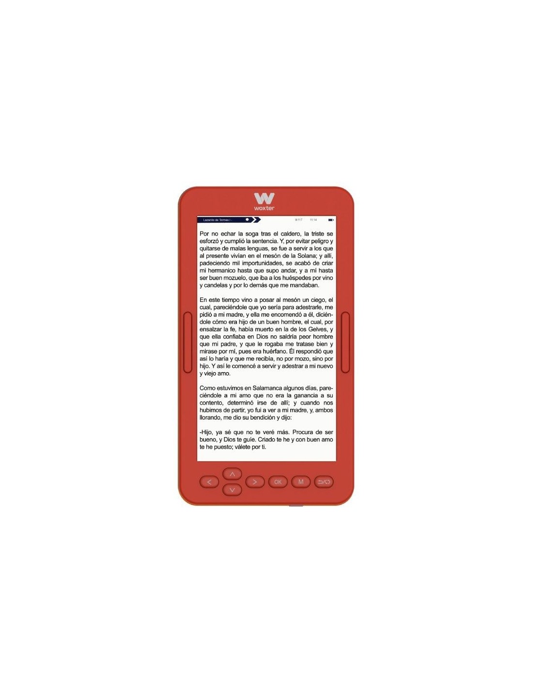 Libro Electrónico Ebook Woxter Scriba 195 S/ 4.7"/ Tinta Electrónica