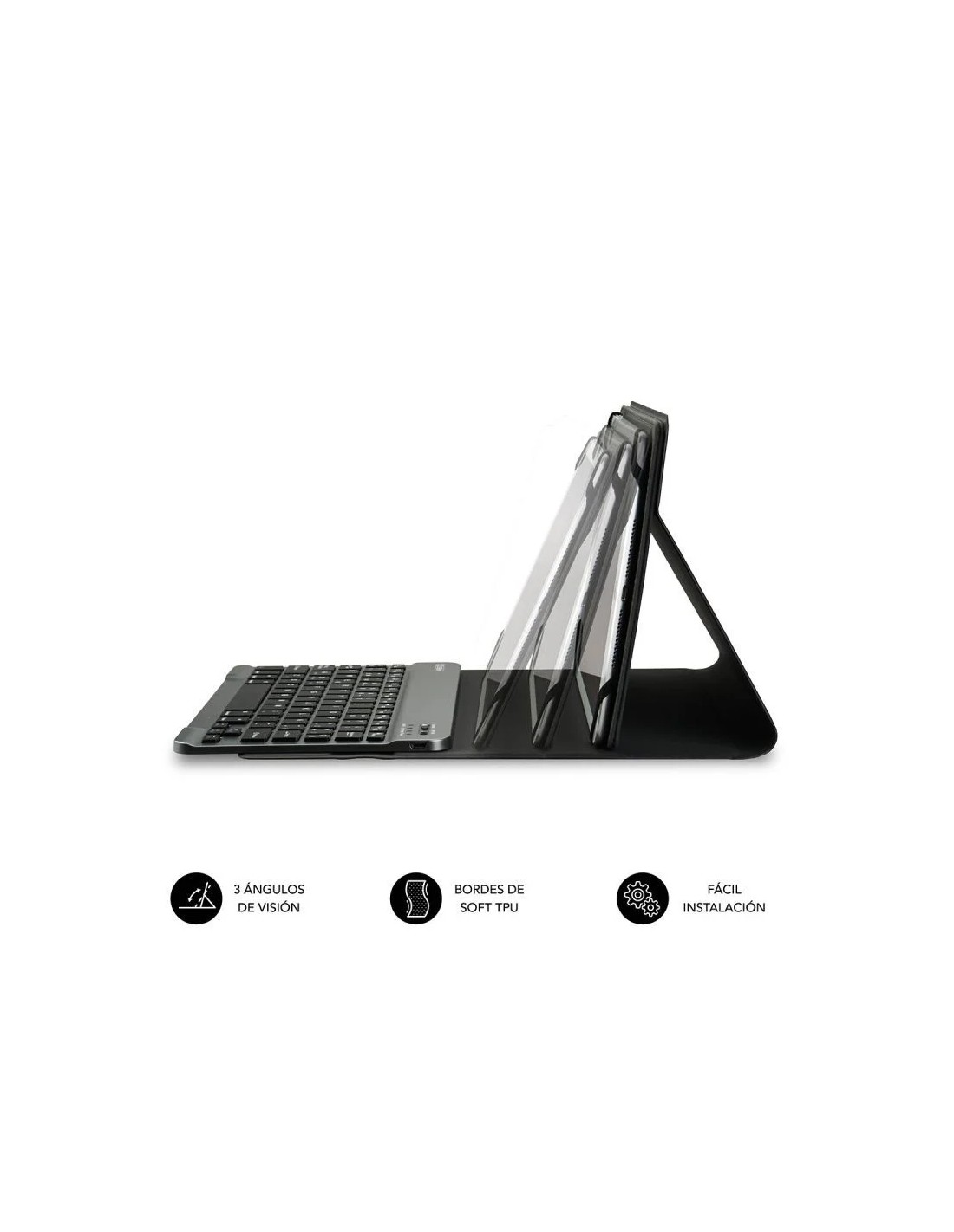 Funda con Teclado Subblim Keytab Pro Bluetooth para Tablets de 10.1"-10.8"