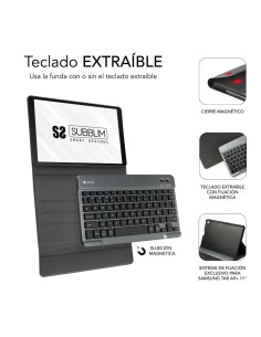 Funda con Teclado Subblim KeyTab Pro BT para Tablets Samsung Galaxy A9+/ Negra 2