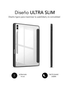 Funda Subblim Clear Shock para Tablet Samsung S9+/ FE 12.4"/ Negra 2