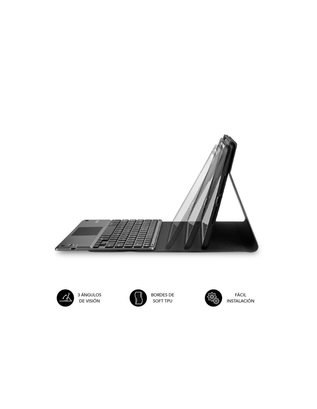 Funda con Teclado Subblim Keytab Pro Bluetooth Touchpad para Tablets Apple iPad Pro de 11" 2020/ Negra