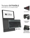 Funda con Teclado Subblim KeyTab Pro BT para Tablet Lenovo Tab M10 Plus de 10.6" 3a Gen/ Negra