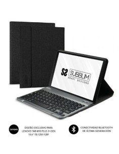 Funda con Teclado Subblim KeyTab Pro BT para Tablet Lenovo Tab M10 Plus de 10.6" 3a Gen/ Negra