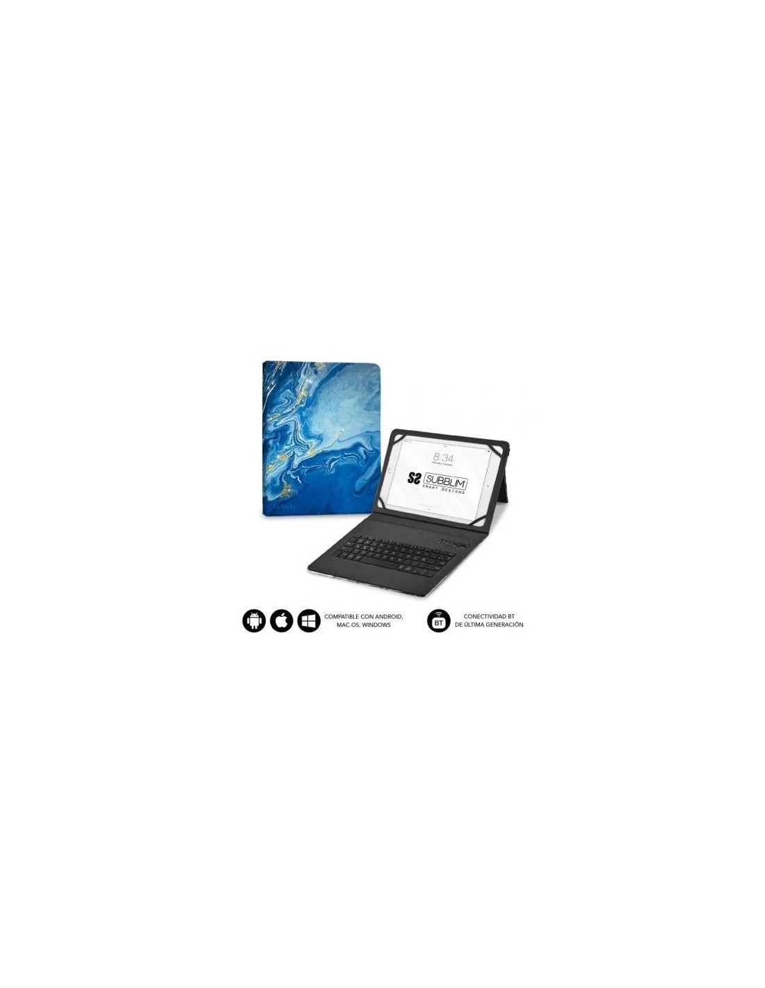 Funda con Teclado Subblim Keytab Pro Bluetooth para Tablets de 9"-11"
