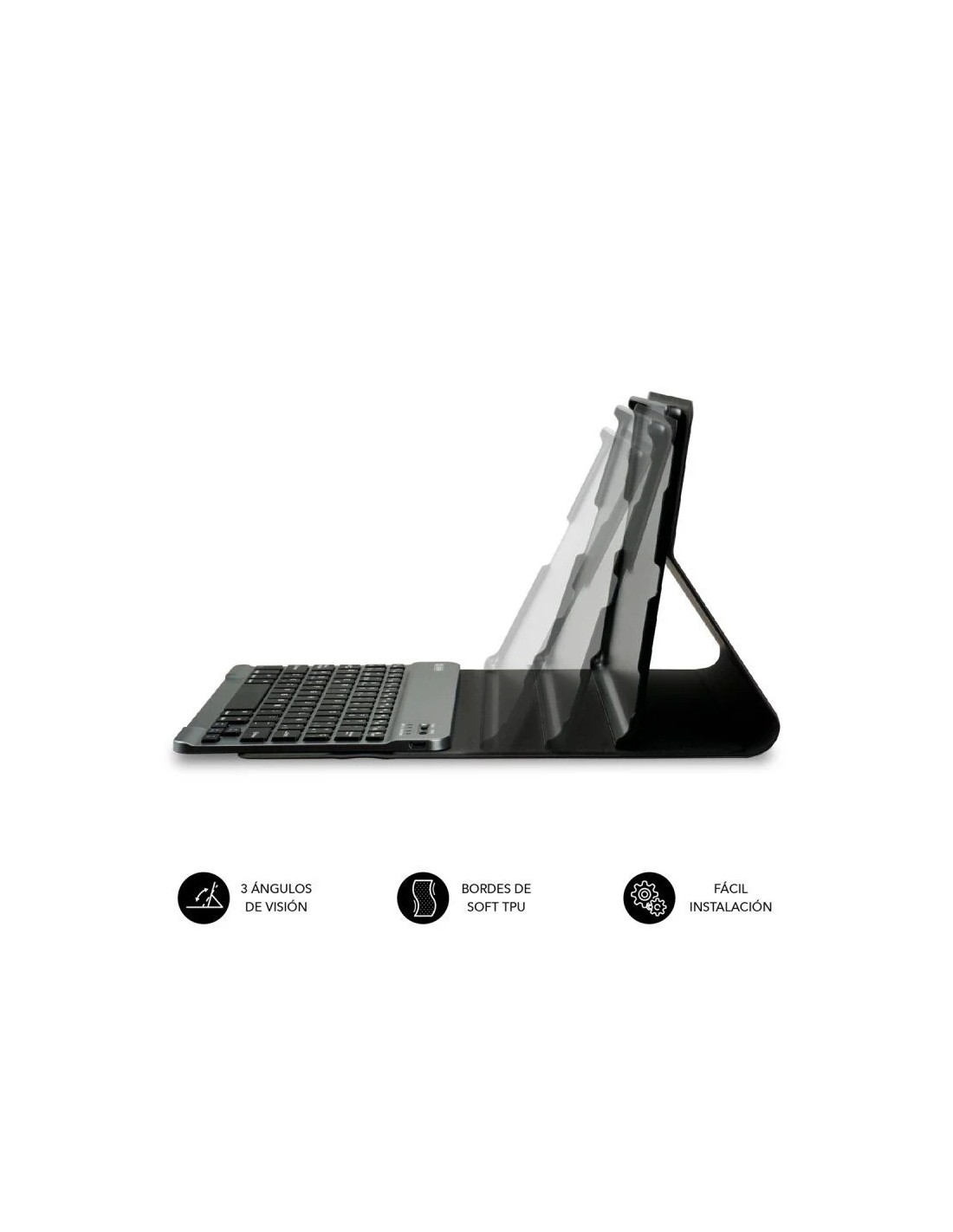 Funda con Teclado Subblim KeyTab Pro BT para Tablet Lenovo Tab M10 FHD Plus de 10.3"/ Negra