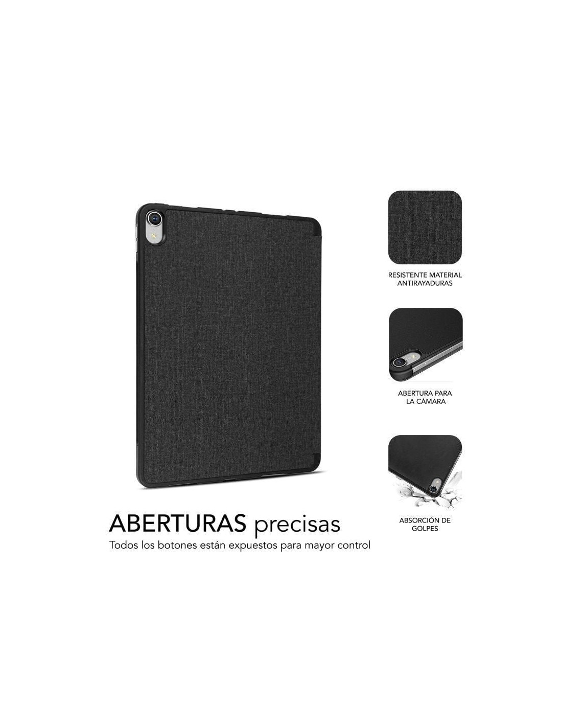 Funda Subblim Shock Case CST-5SC315 para iPad 10ª Generación de 10.9"/ Negra