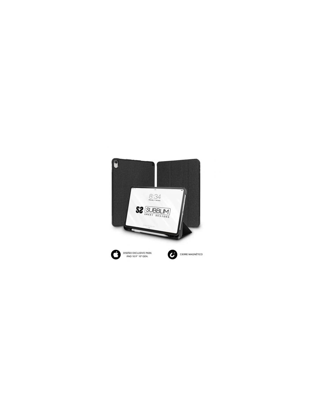 Funda Subblim Shock Case CST-5SC315 para iPad 10ª Generación de 10.9"/ Negra
