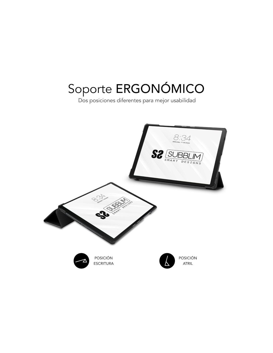 Funda Subblim Shock Case para Tablets Samsung Galaxy Tab A9+ X210/ Negra