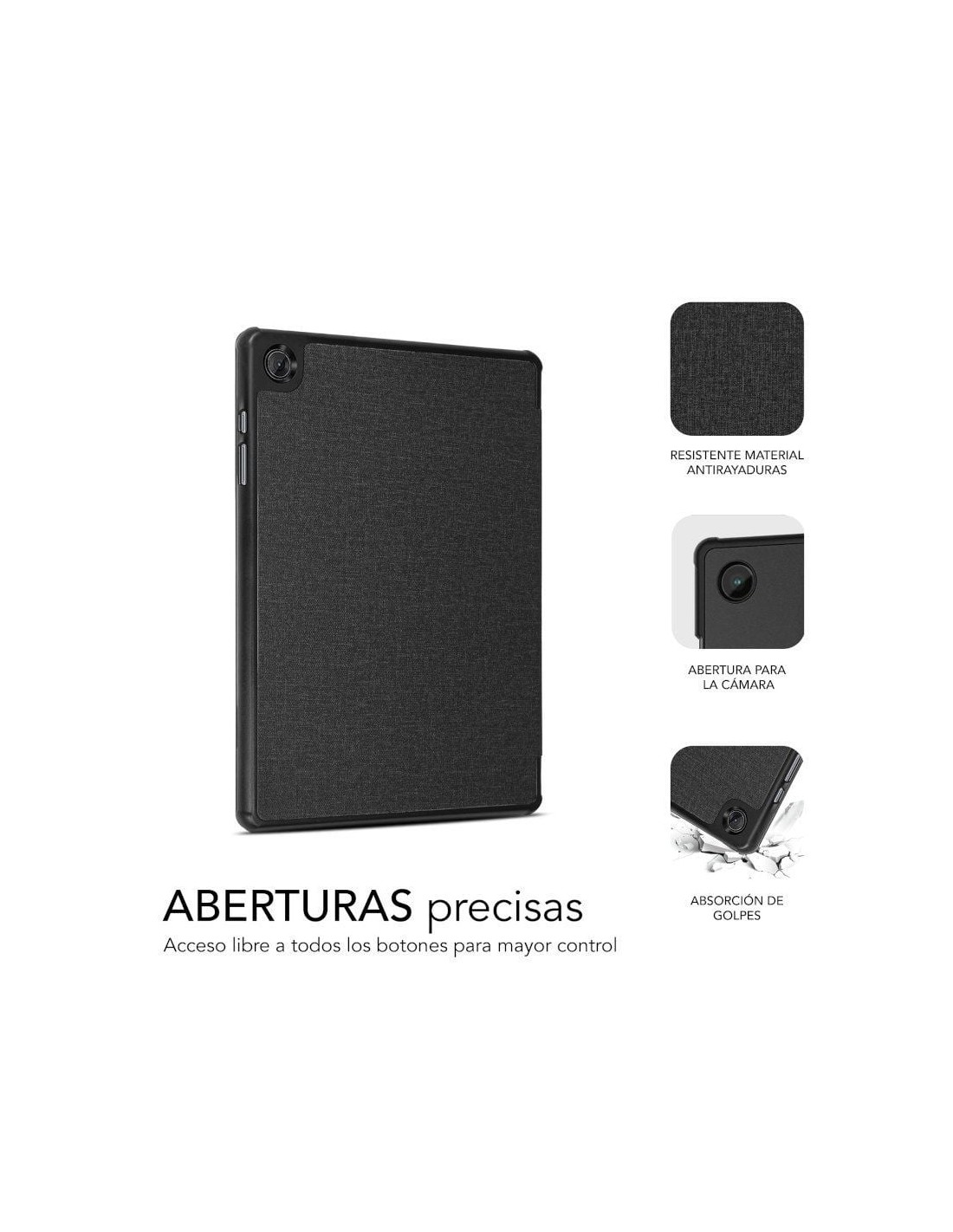 Funda Subblim Shock Case para Tablets Samsung Galaxy Tab A9+ X210/ Negra