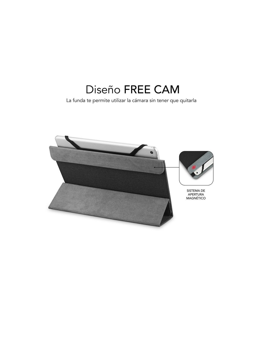 Funda Subblim Freecam para Tablets de 10.1"-11"/ Negra