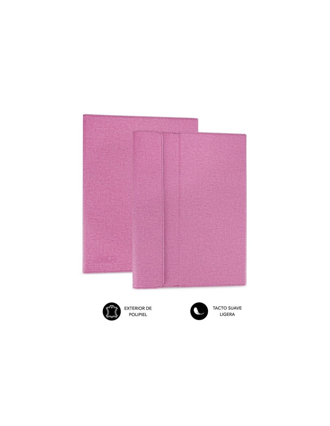Funda Subblim Clever Stand para Tablets de 9"-10.1"/ Rosa