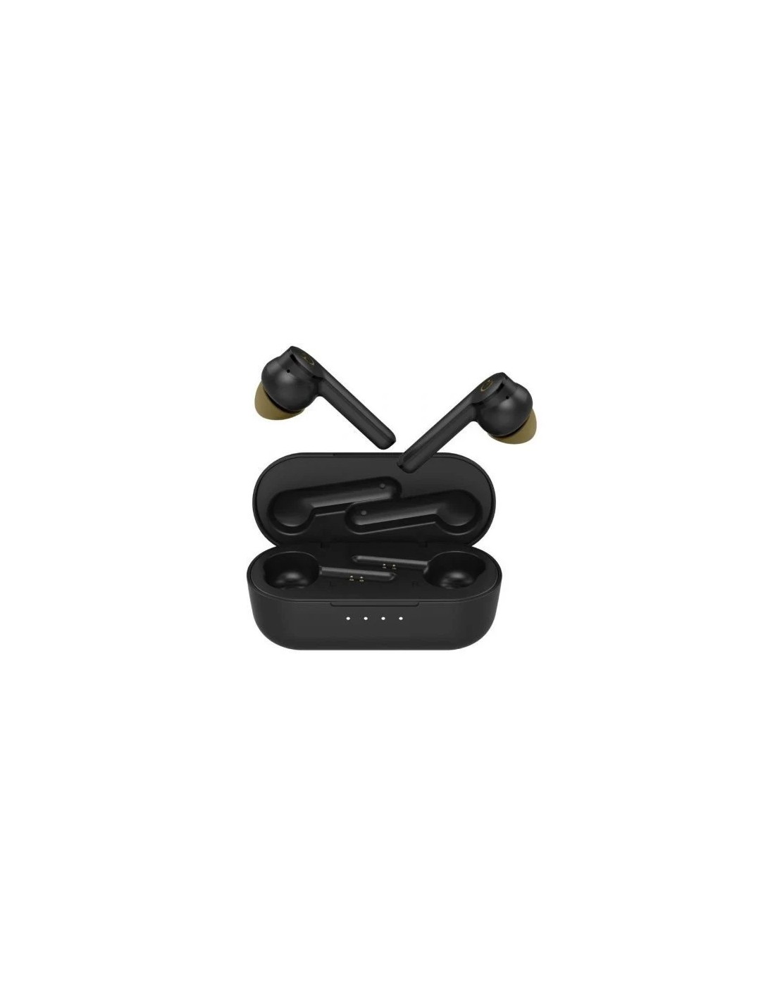 Auriculares Bluetooth Hiditec Vesta 90's Limited Edition con estuche de carga/ Autonomía 8h/ Negros