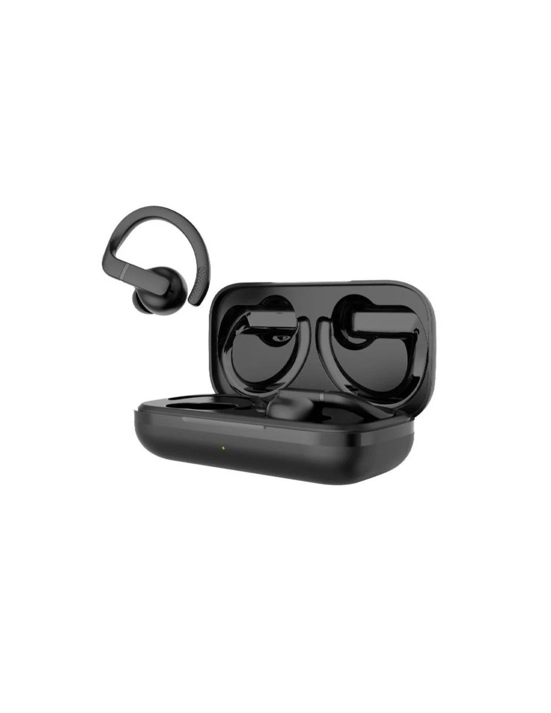 Auriculares Deportivos Bluetooth Daewoo DW2003 con estuche de carga/ Autonomía 8h/ Negros