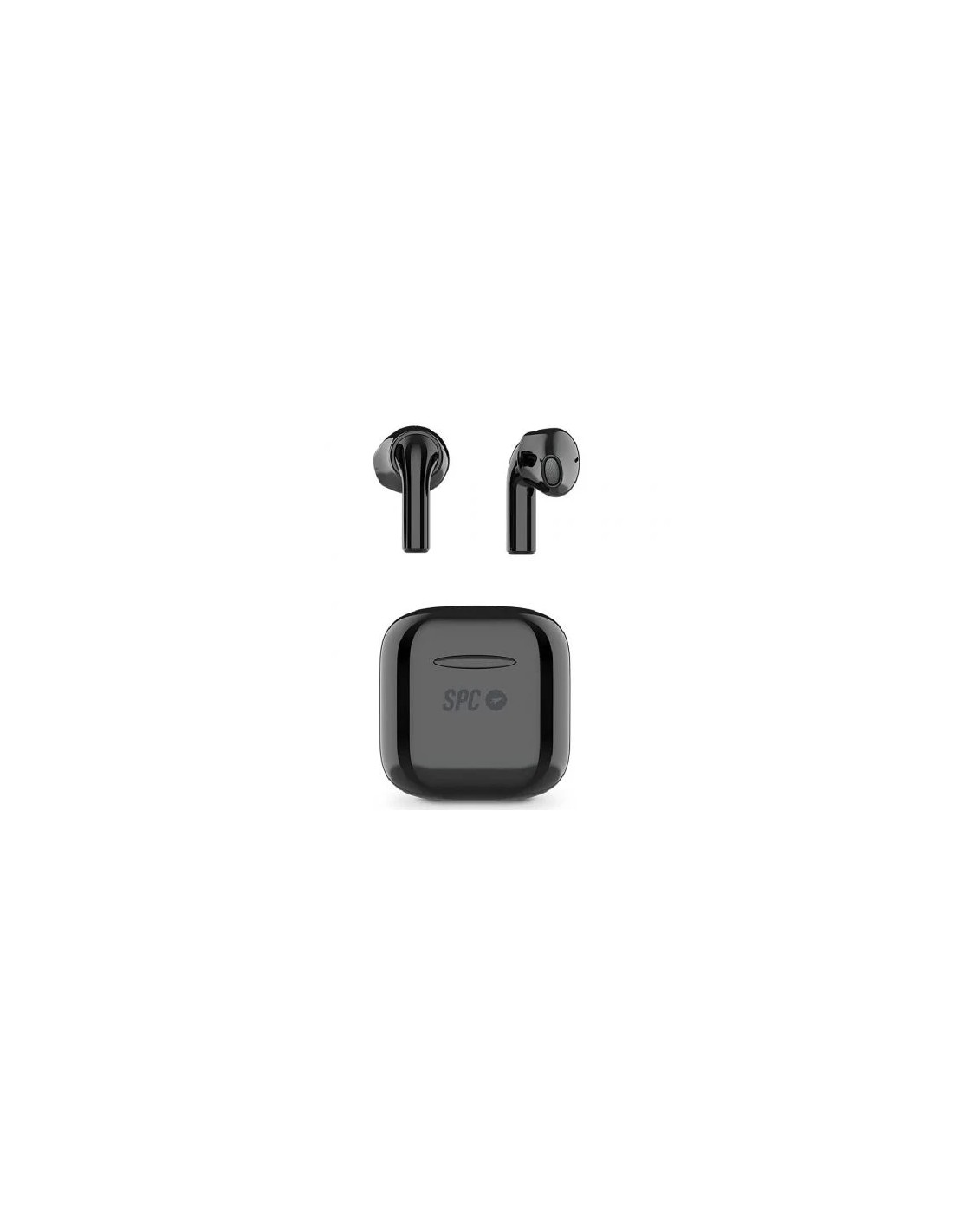 Auriculares Bluetooth SPC Zion Pro con estuche de carga/ Autonomía 3.5h/ Negros