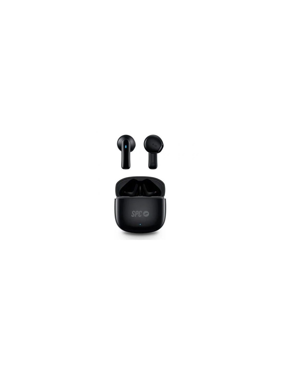 Auriculares Bluetooth SPC Zion 2 Play con estuche de carga/ Autonomía 7h/ Stick Corto 30mm