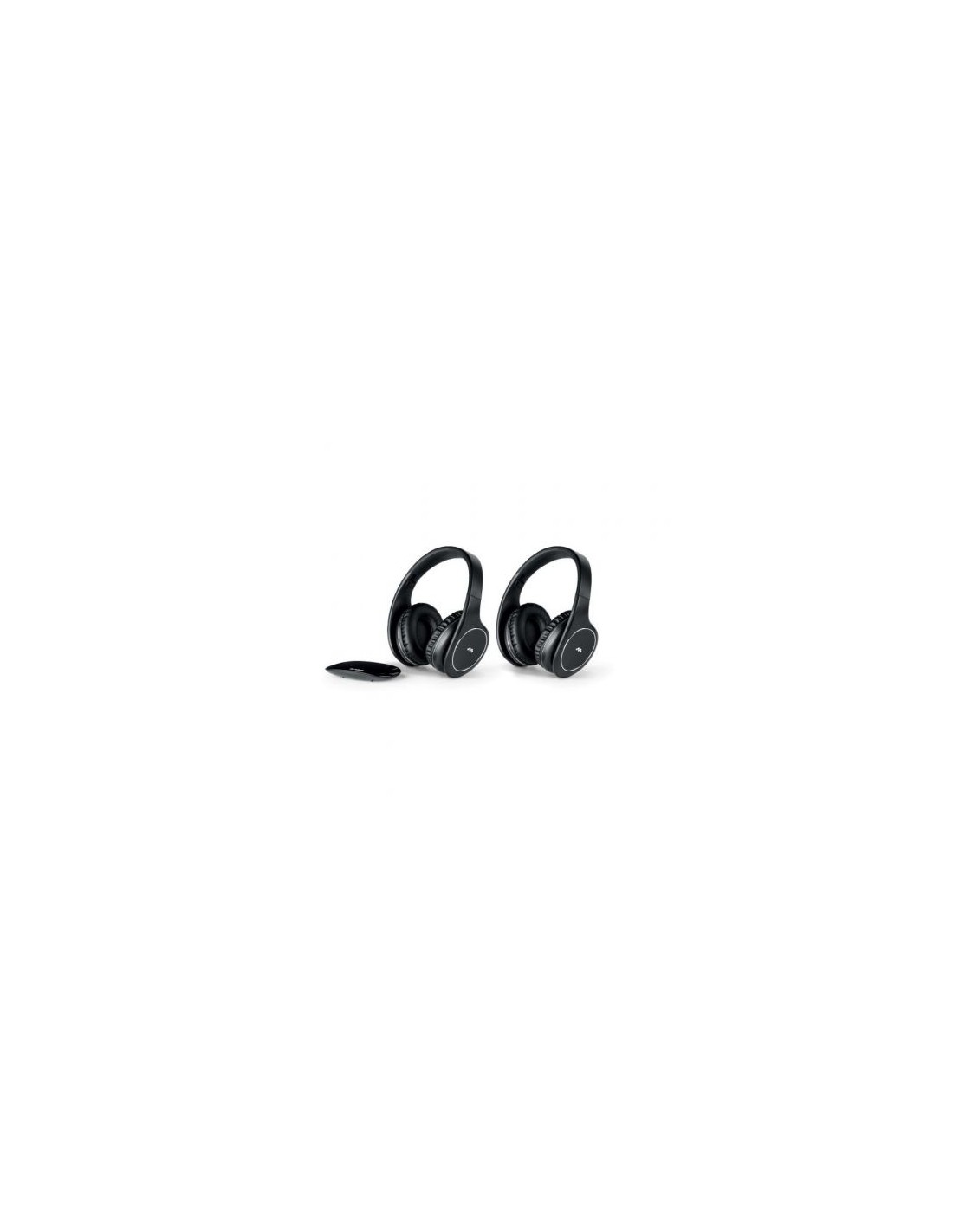 Auriculares Inalámbricos Meliconi HP Easy Digital/ Jack 3.5/ Toslink/ Negros/ Pack 2Uds