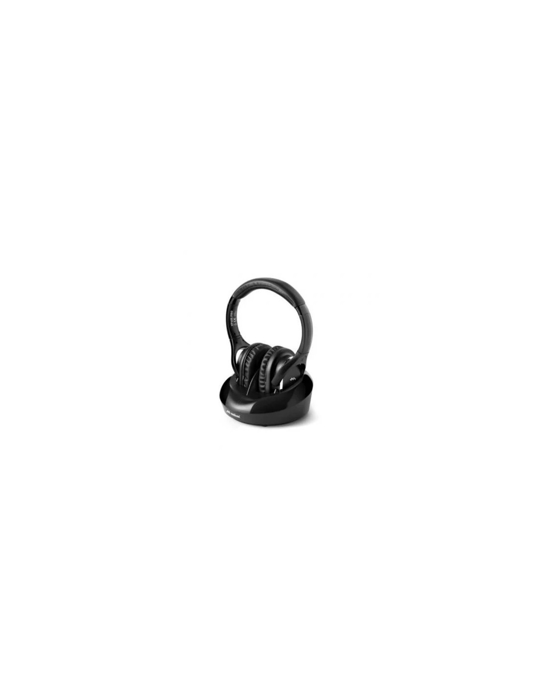 Auriculares Inalámbricos Meliconi HP 600 Pro con Base de Carga/ Jack 3.5/ Toslink/ Negros