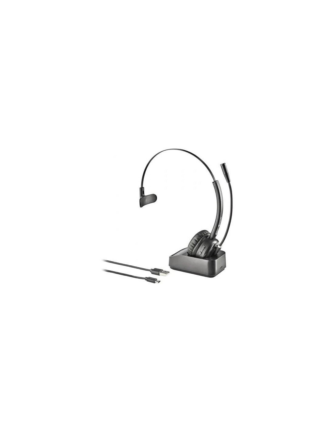 Auricular Inalámbrico NGS Buzz Blab con Base de Carga/ con Micrófono/ Bluetooth/ Negro