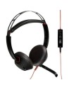 Auriculares Plantronics Blackwire C5220/ con Micrófono/ Jack 3.5/ USB/ Negros
