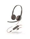 Auriculares Plantronics Blackwire C3225/ con Micrófono/ Jack 3.5/ USB/ Negros