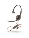 Auriculares Plantronics Blackwire C3215/ con Micrófono/ Jack 3.5/ USB/ Negros