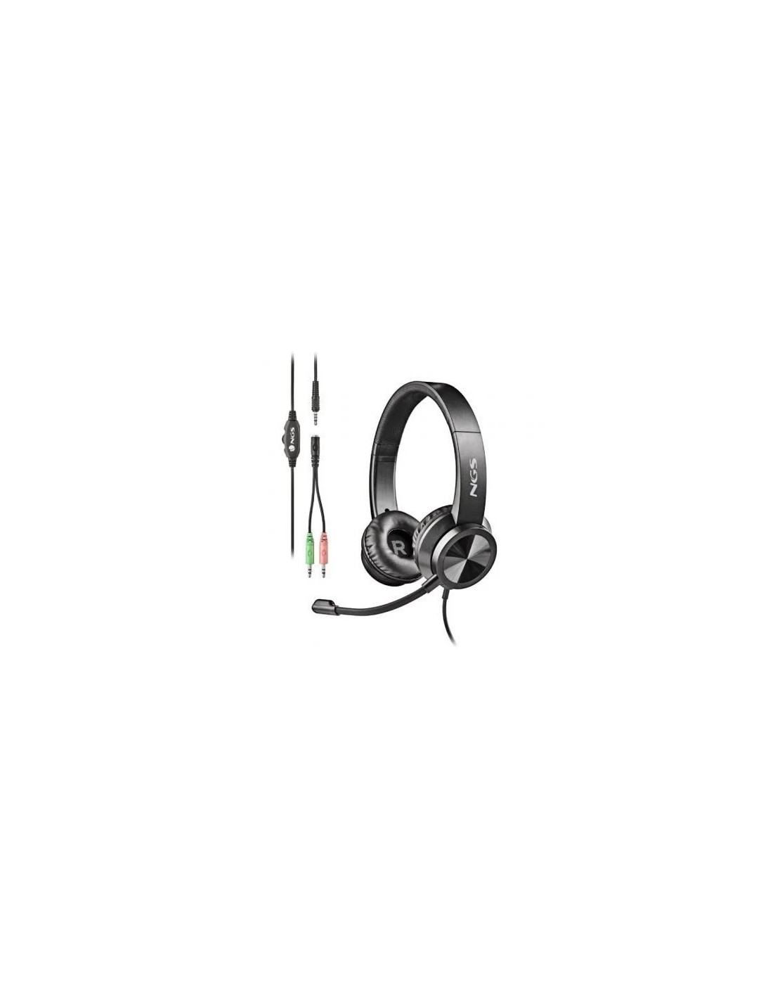 Auriculares NGS MSX 11 Pro/ con Micrófono/ Jack 3.5/ Negros