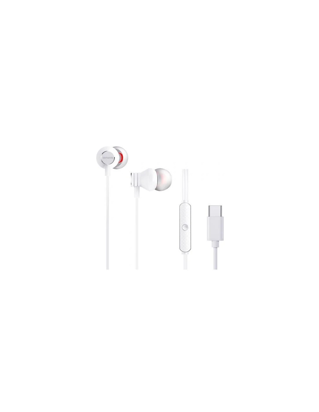 Auriculares Intrauditivos Aiwa ESTM-50USB-C/ con Micrófono/ USB Tipo-C