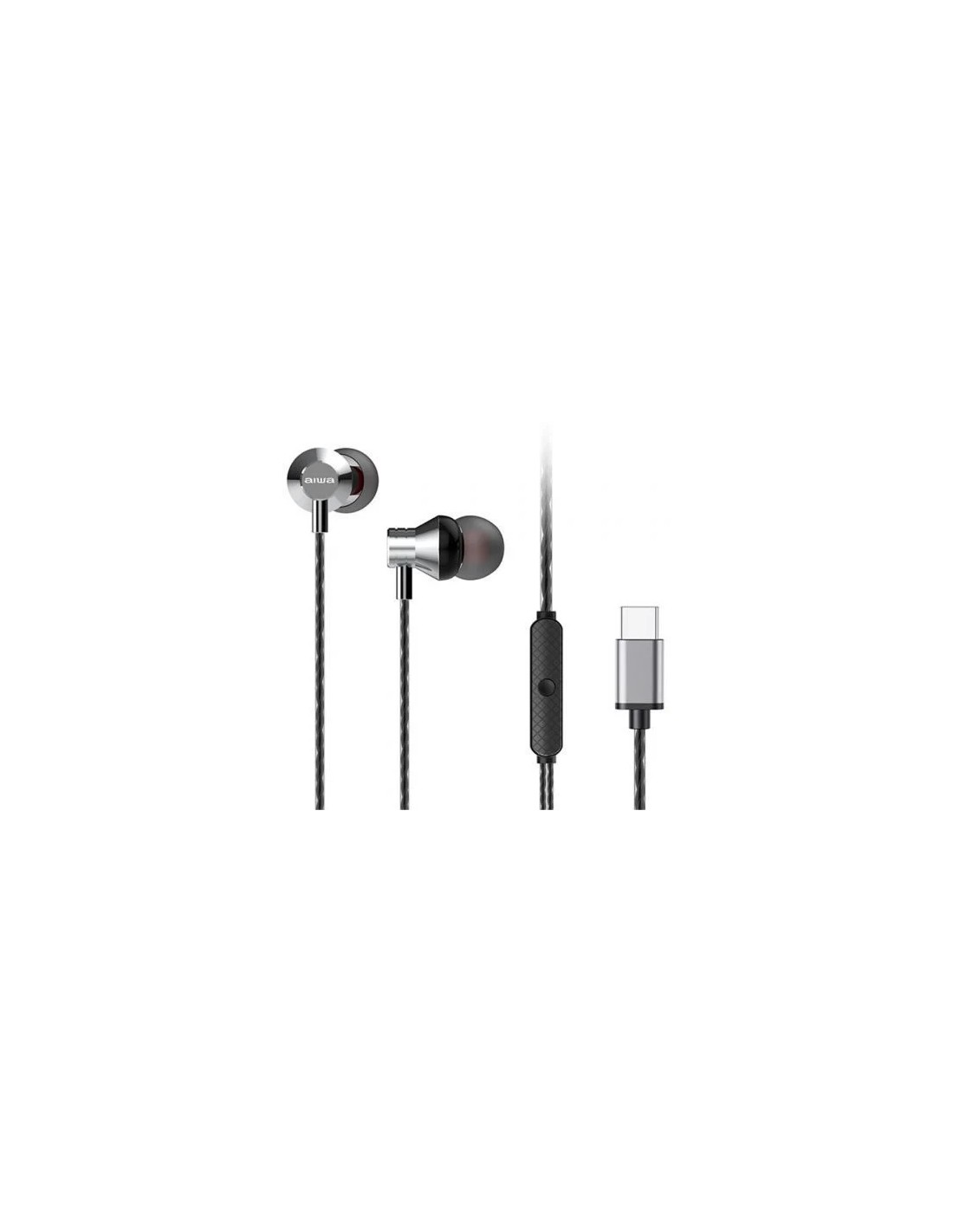Auriculares Intrauditivos Aiwa ESTM-50USB-C/ con Micrófono/ USB Tipo-C