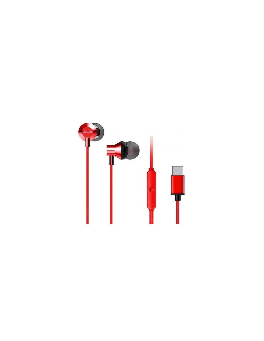 Auriculares Intrauditivos Aiwa ESTM-50USB-C/ con Micrófono/ USB Tipo-C