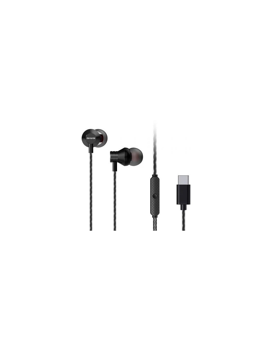 Auriculares Intrauditivos Aiwa ESTM-50USB-C/ con Micrófono/ USB Tipo-C