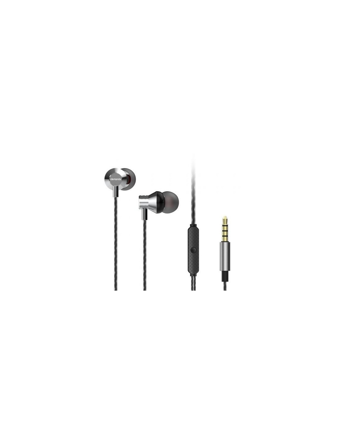 Auriculares Intrauditivos Aiwa ESTM-50/ con Micrófono/ Jack 3.5