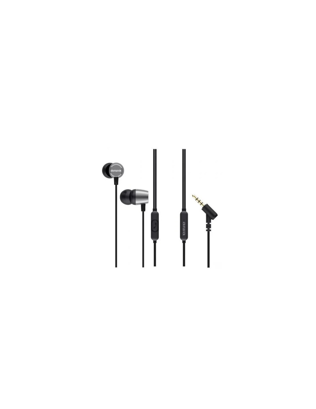 Auriculares Intrauditivos Aiwa ESTM-30/ con Micrófono/ Jack 3.5