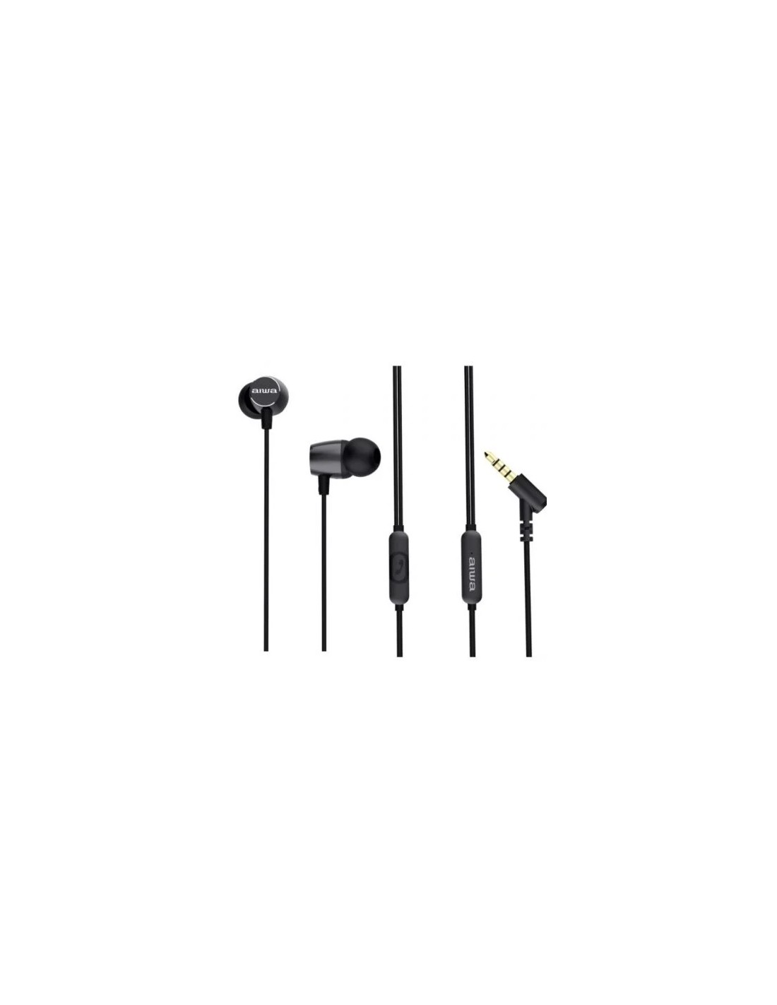Auriculares Intrauditivos Aiwa ESTM-30/ con Micrófono/ Jack 3.5