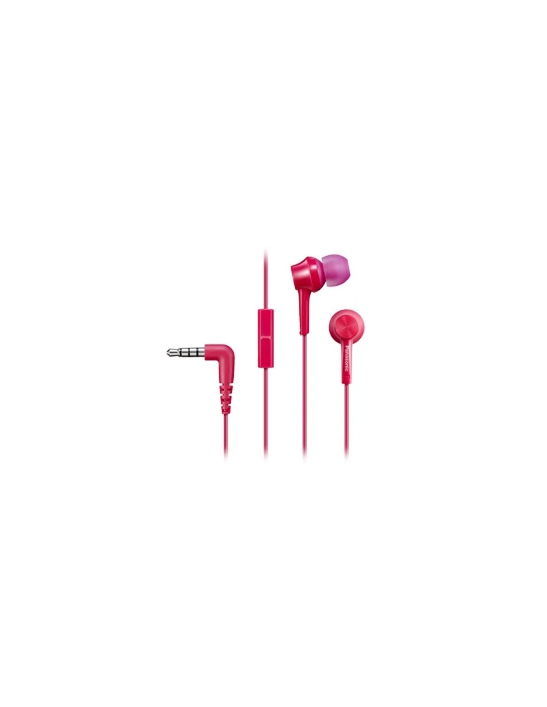 Auriculares Intrauditivos Panasonic RP-TCM105/ con Micrófono/ Jack 3.5/ Rosas