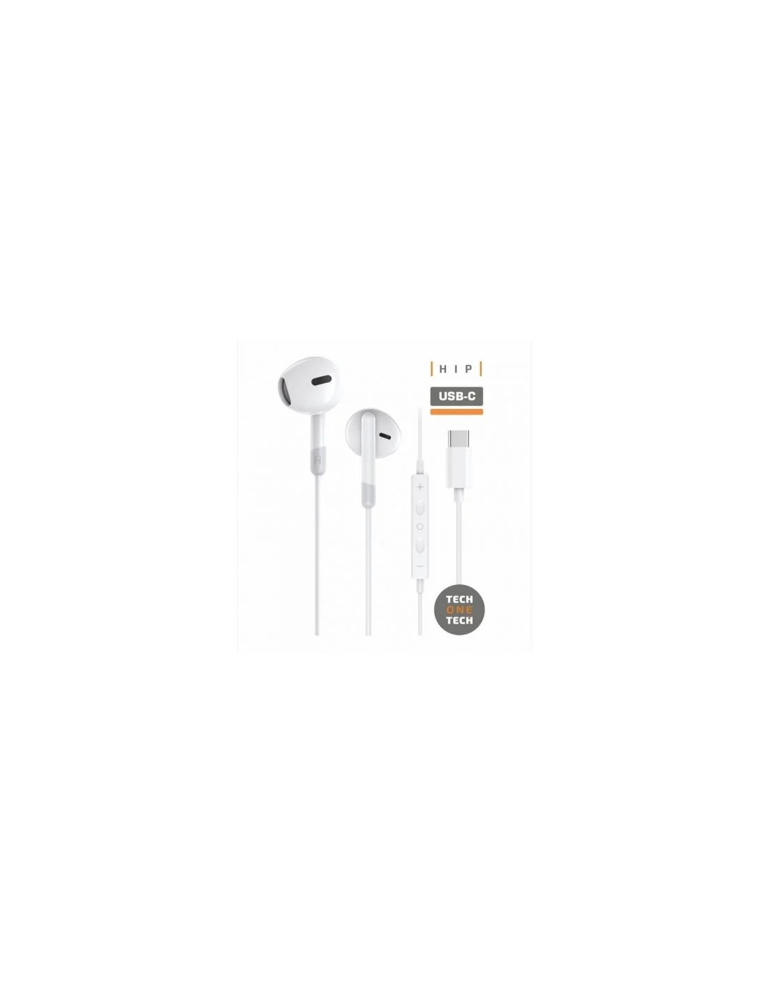 Auriculares Intrauditivos Tech One Tech earTECH TEC1301/ con Micrófono/ USB Tipo-C