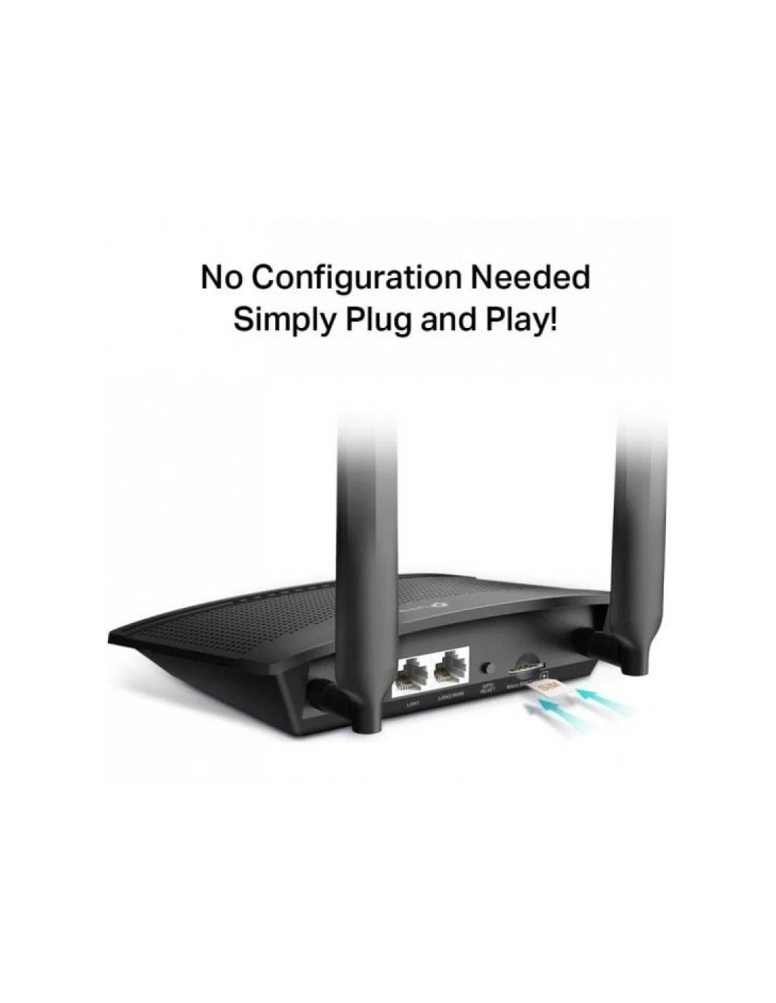 Router Inalámbrico 4G TP-Link TL-MR100 300Mbps/ 2.4GHz/ 2 Antenas/ WiFi 802.11b/g/n