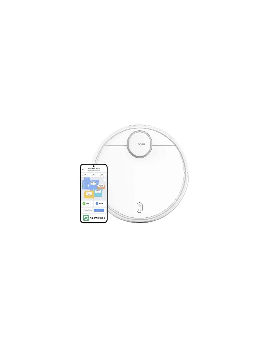 Robot Aspirador Xiaomi Vacuum S12/ Friegasuelos/ Autonomía 130 Min/ control por WiFi