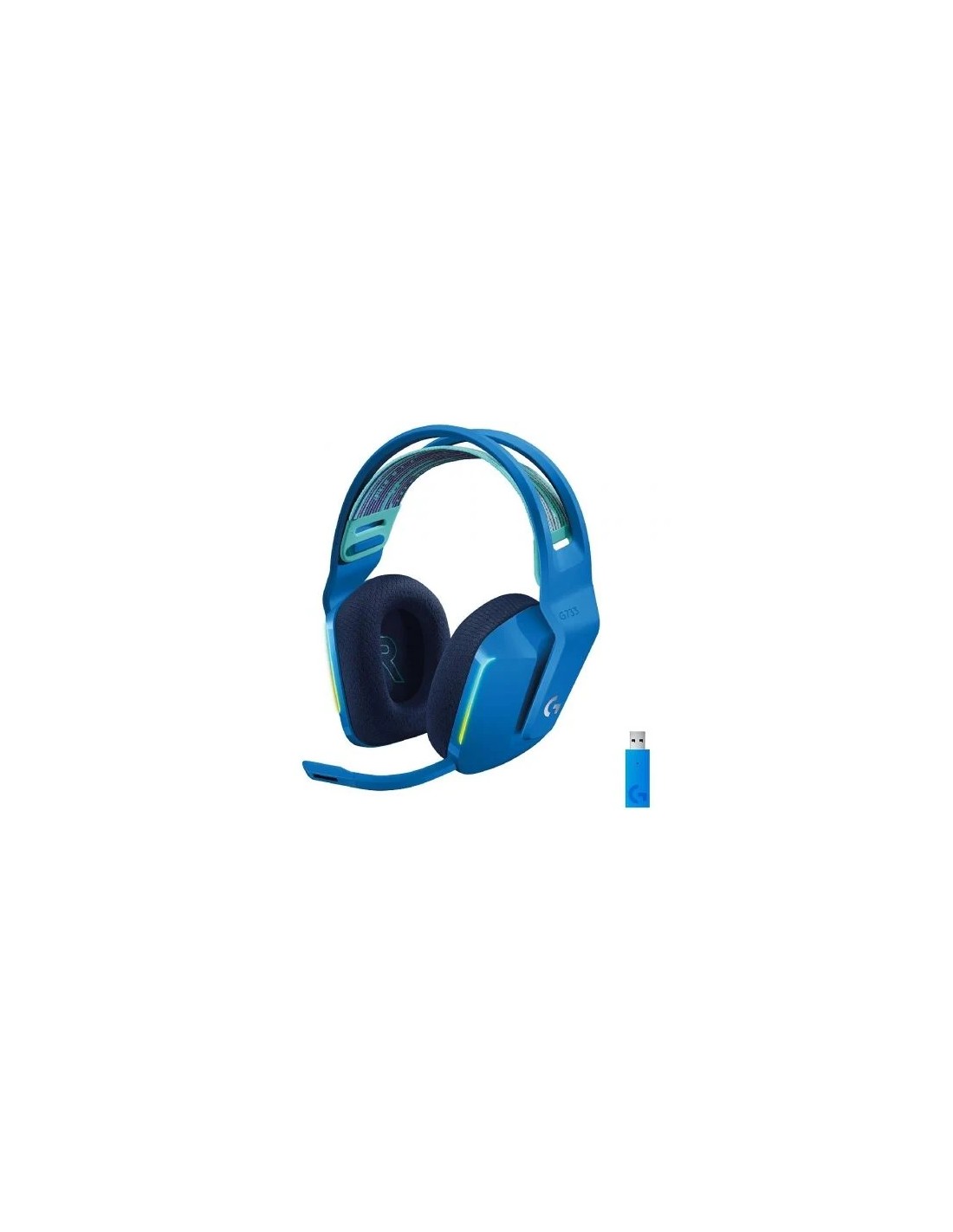 Auriculares Gaming Inalámbricos con Micrófono Logitech G733/ Azul
