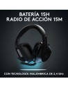 Auriculares Gaming Inalámbricos con Micrófono Logitech G533/ Negros