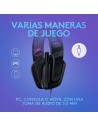 Auriculares Gaming con Micrófono Logitech G335/ Jack 3.5/ Negros