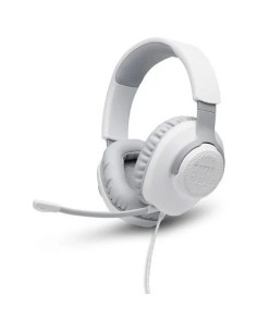 Auriculares Gaming con Micrófono JBL Quantum 100/ Jack 3.5/ Blancos