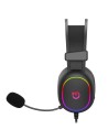 Auriculares Gaming con Micrófono Hiditec Erys ARGB/ Jack 3.5/ Negros
