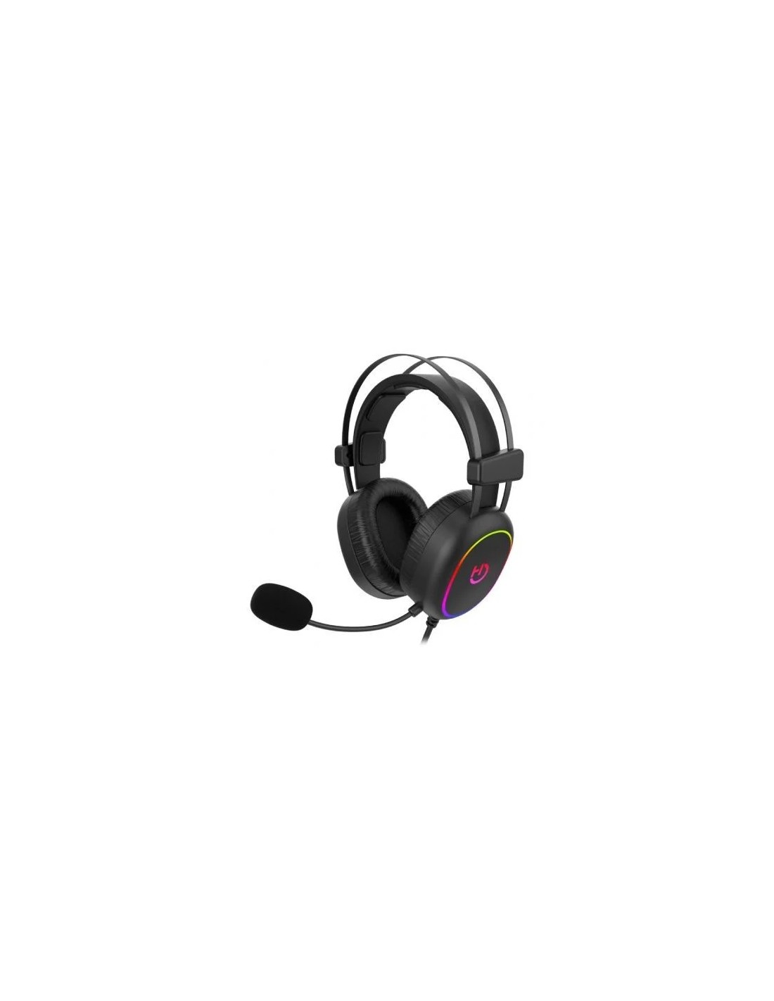 Auriculares Gaming con Micrófono Hiditec Erys ARGB/ Jack 3.5/ Negros