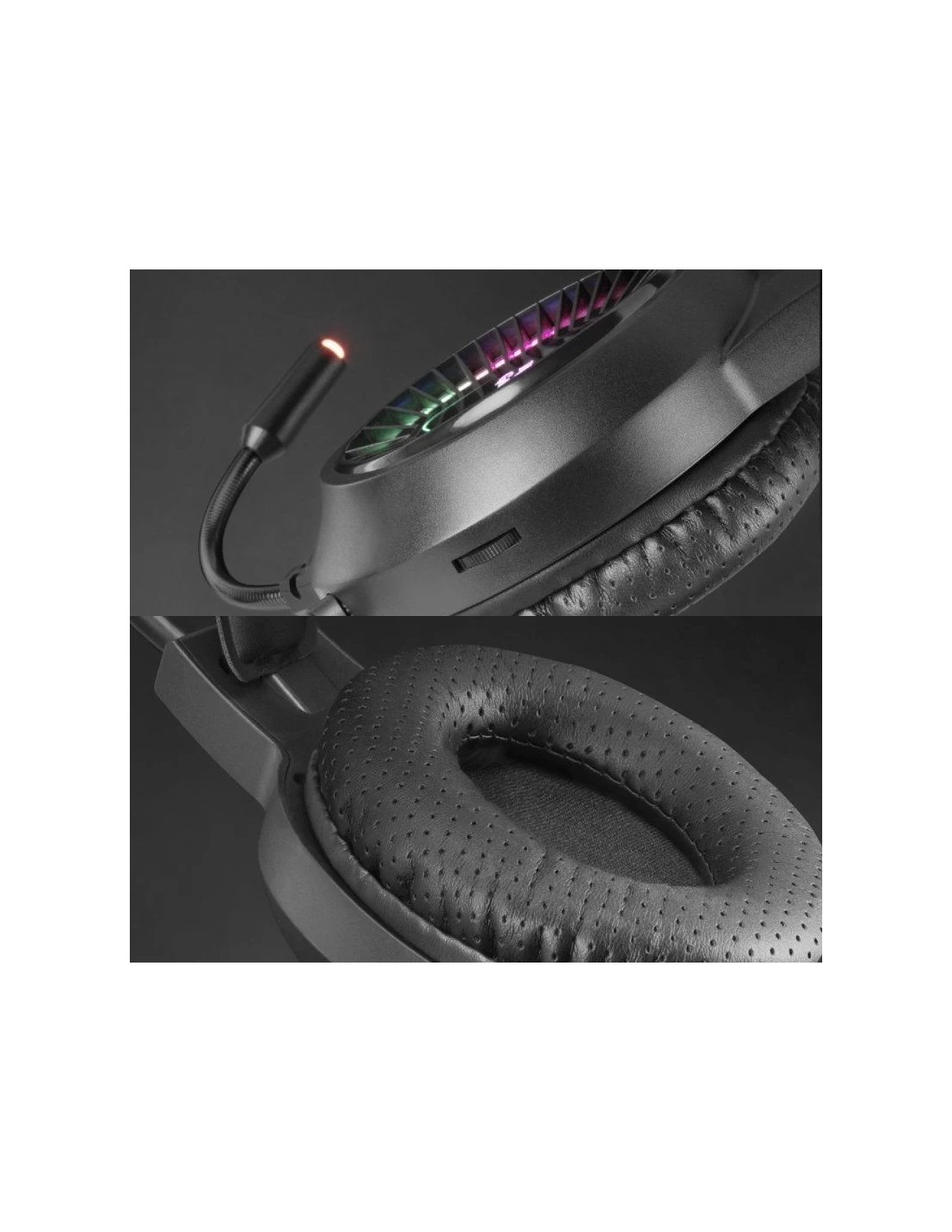 Auriculares Gaming con Micrófono Mars Gaming MH220/ Jack 3.5/ Negros