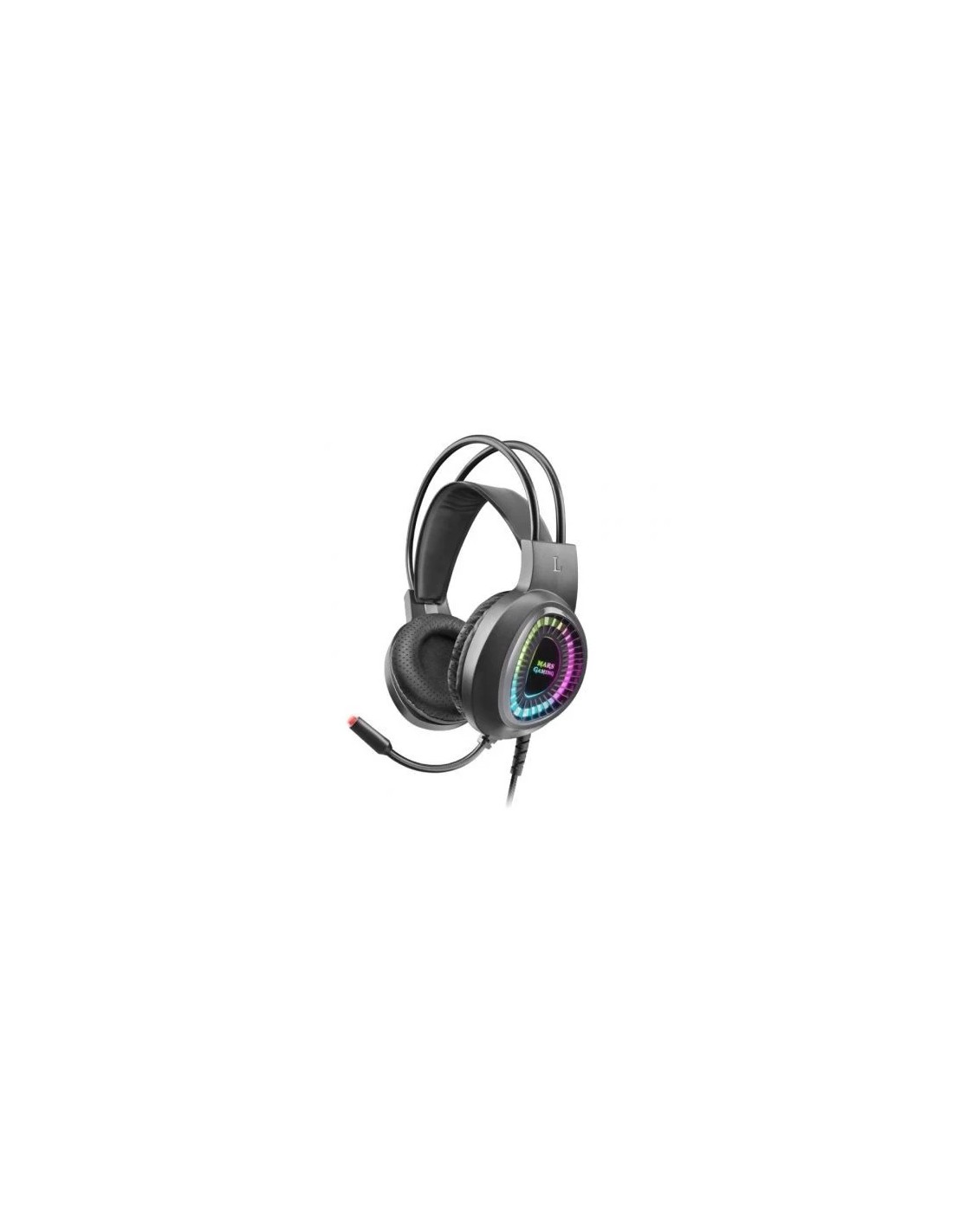 Auriculares Gaming con Micrófono Mars Gaming MH220/ Jack 3.5/ Negros