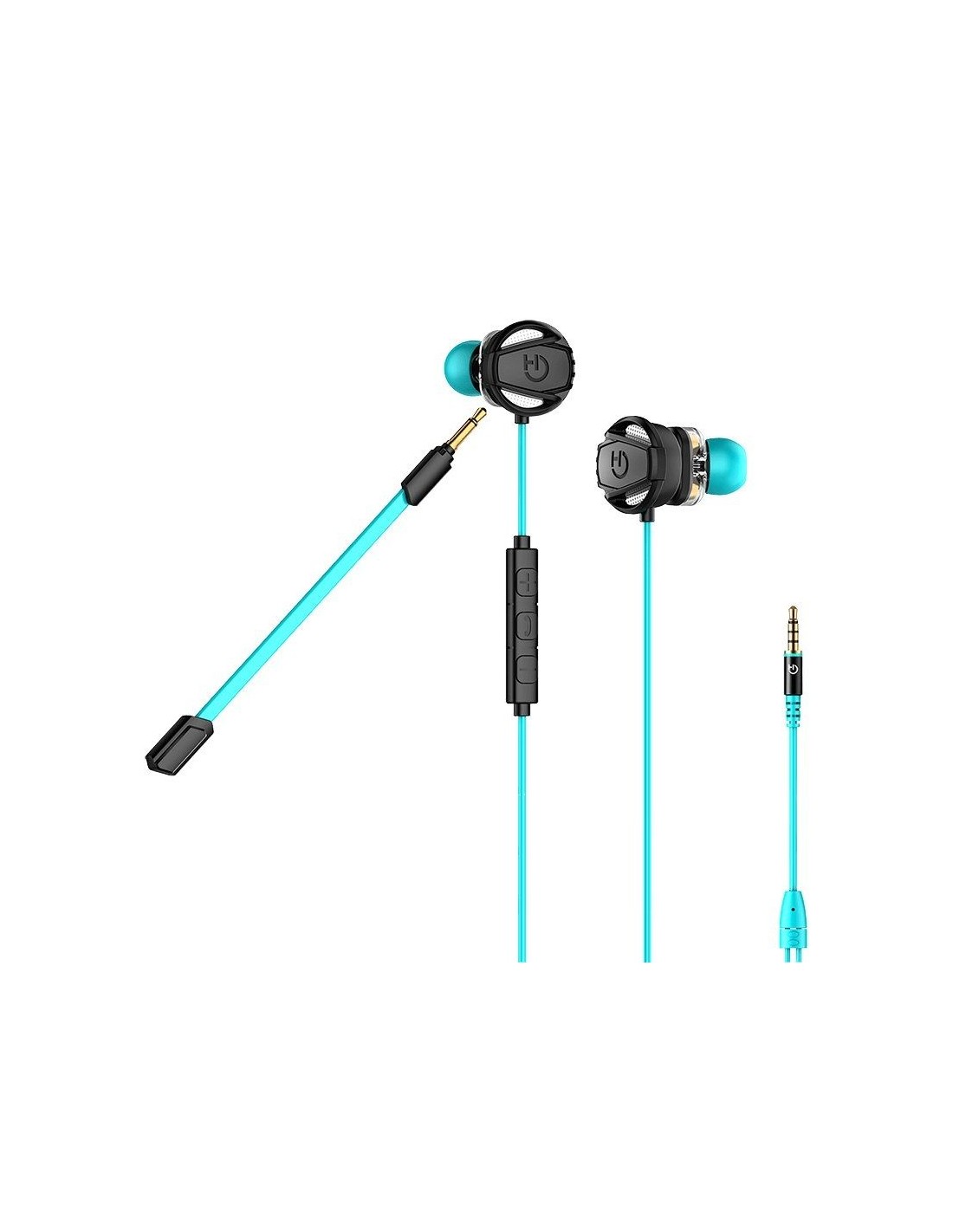 Auriculares Gaming con Micrófono Hiditec Taiko/ Jack 3.5/ Azules