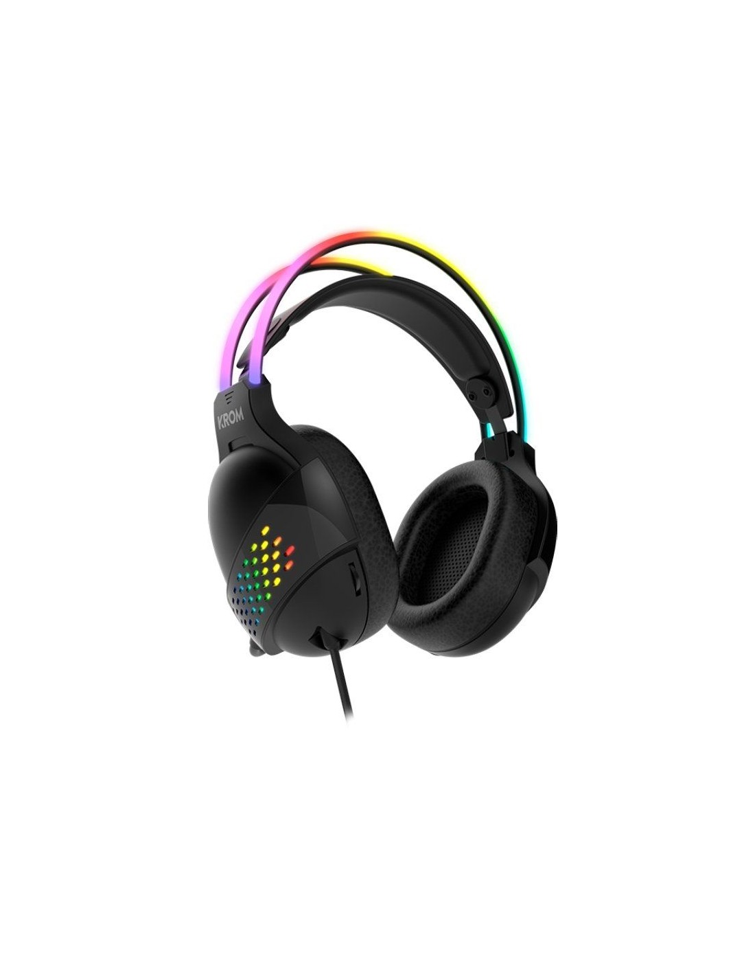 Auriculares Gaming con Micrófono Krom Klaim/ Jack 3.5/ USB 2.0/ Negros