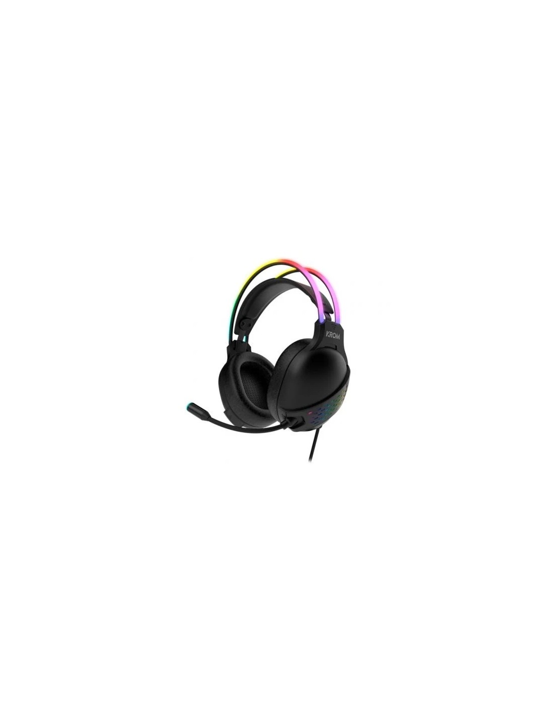Auriculares Gaming con Micrófono Krom Klaim/ Jack 3.5/ USB 2.0/ Negros