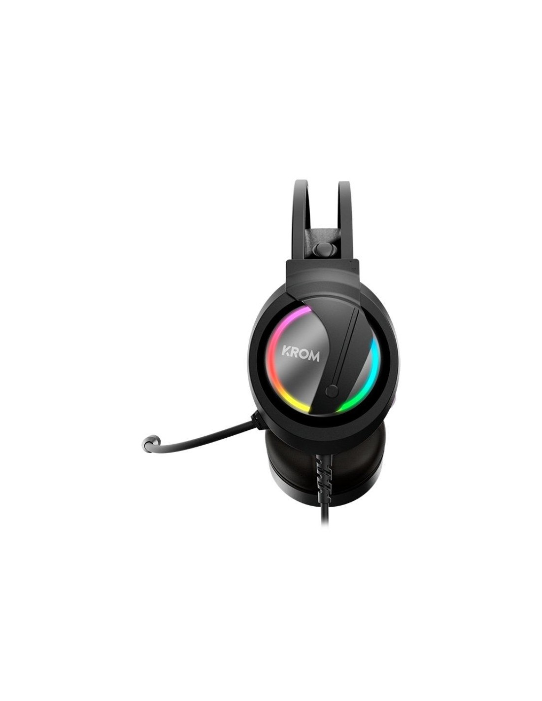 Auriculares Gaming con Micrófono Krom Kappa/ Jack 3.5/ USB 2.0/ Negros